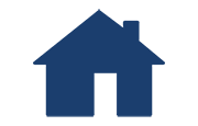 image icon of blue house
