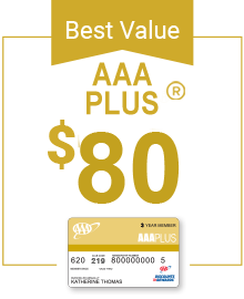 AAA Plus Membership only $80