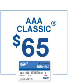 AAA Classic Membership only $65