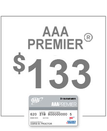 AAA Premier Membership only $133