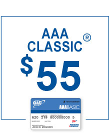 AAA Classic Membership only $55