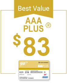 AAA Plus Membership only $83