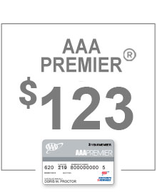 AAA Premier Membership only $123