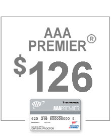 AAA Premier Membership only $126