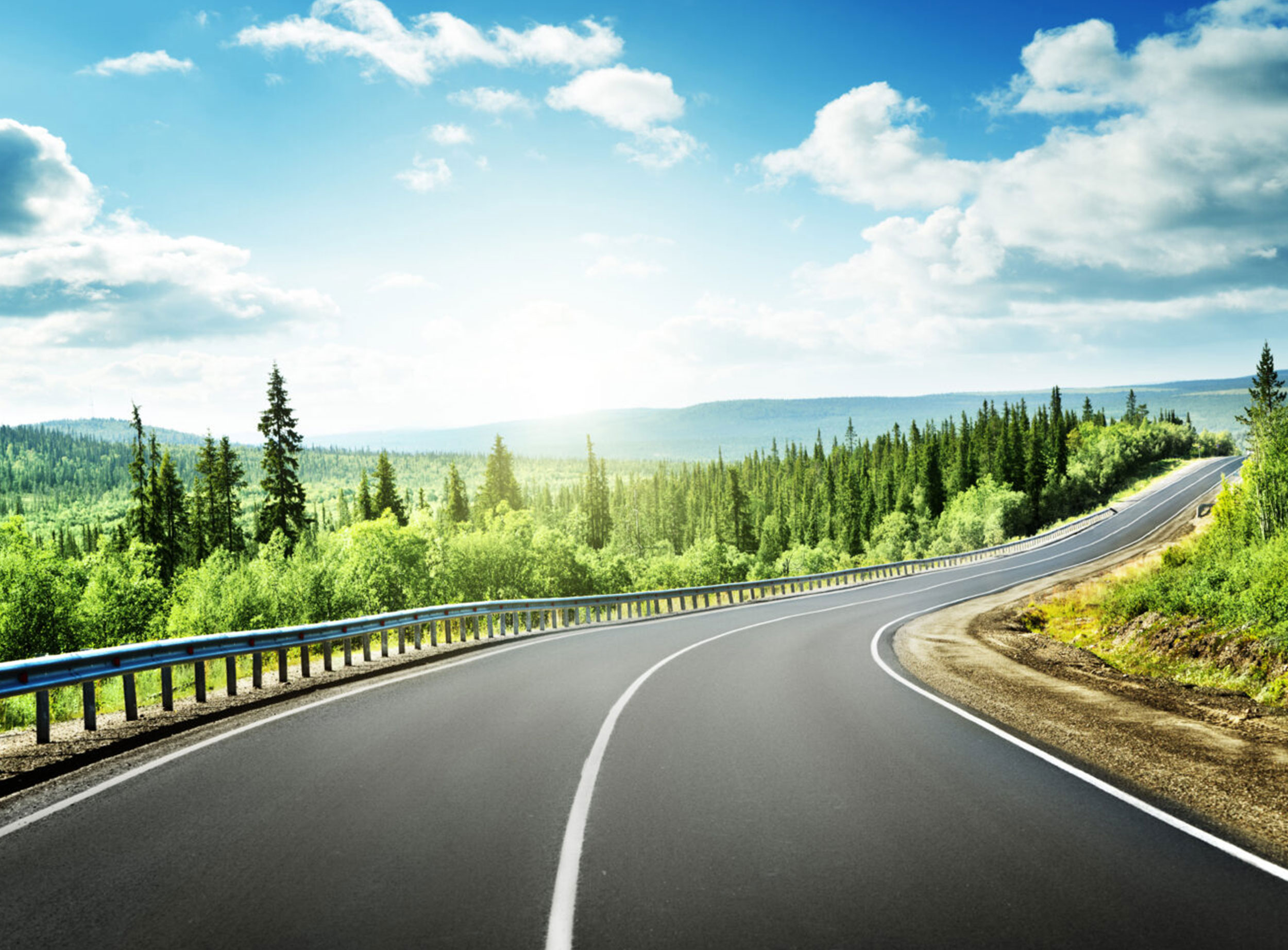 image of scenic asphalt road