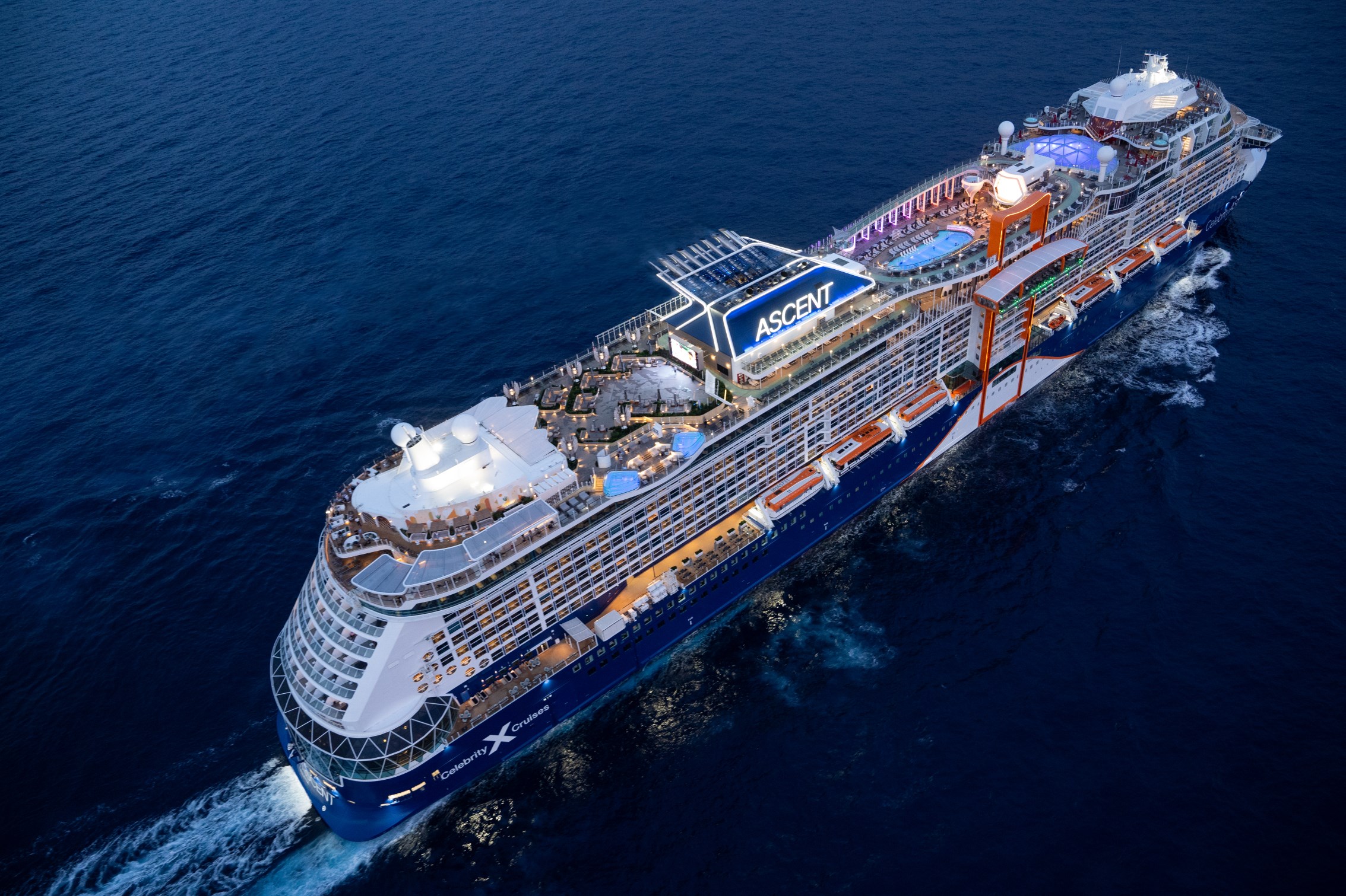 image of Celebrity Cruises ship cruising in water