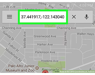 GPS coordinates android