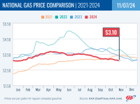 National Gas Price Comparison for November 7, 2024