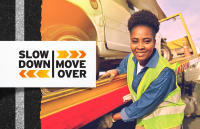 image of slow down, move over graphic