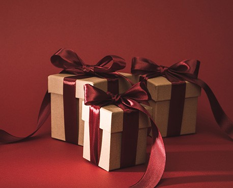 image of gifts with bowes