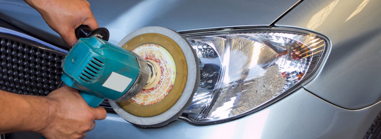 image of buffer on headlight