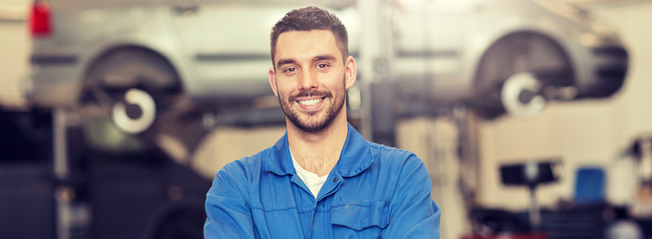 image of mechanic in a workshop