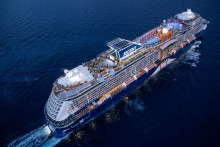 image of Celebrity Cruises ship cruising in water